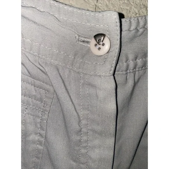 Jamie Sadock Gray capri Mid Rise Pull On Golf Cargo Pockets 6 athletic - Picture 3 of 11